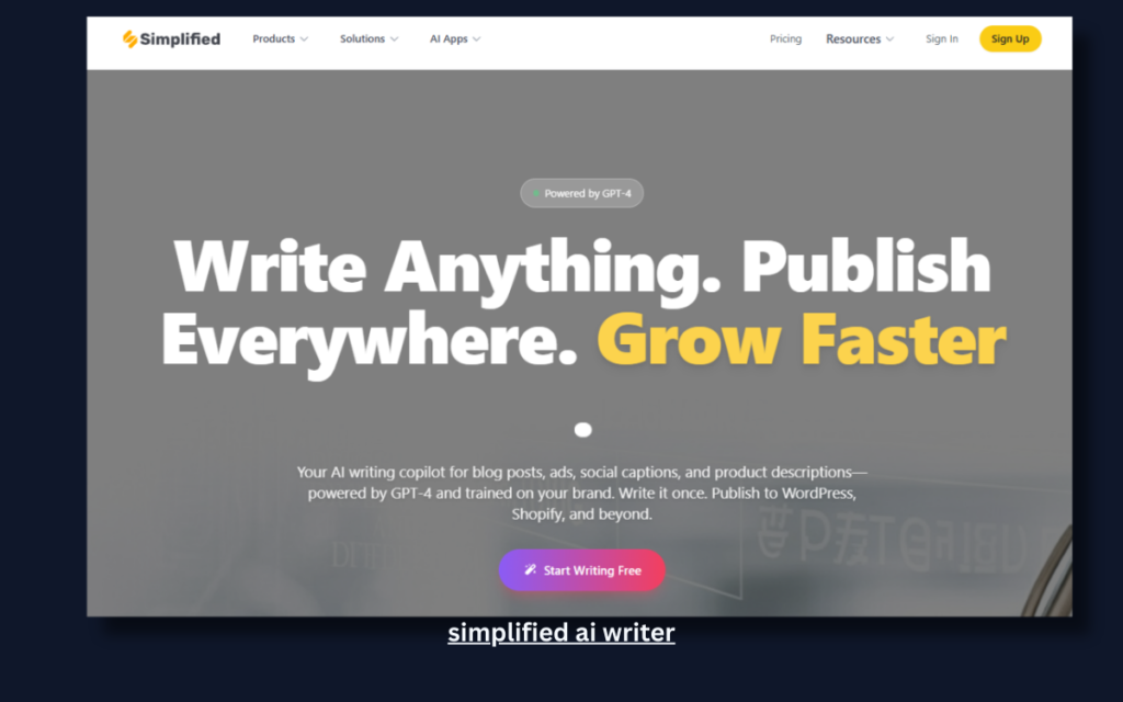 simplified ai writer - 13 Best Free Apps Similar to ChatGPT