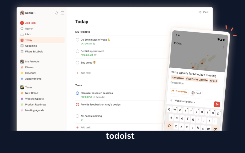 Todoist - AI Tools for Productivity and Time Management