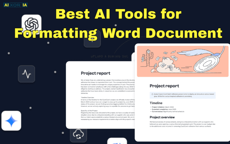 Best AI Tools for Formatting Word Document