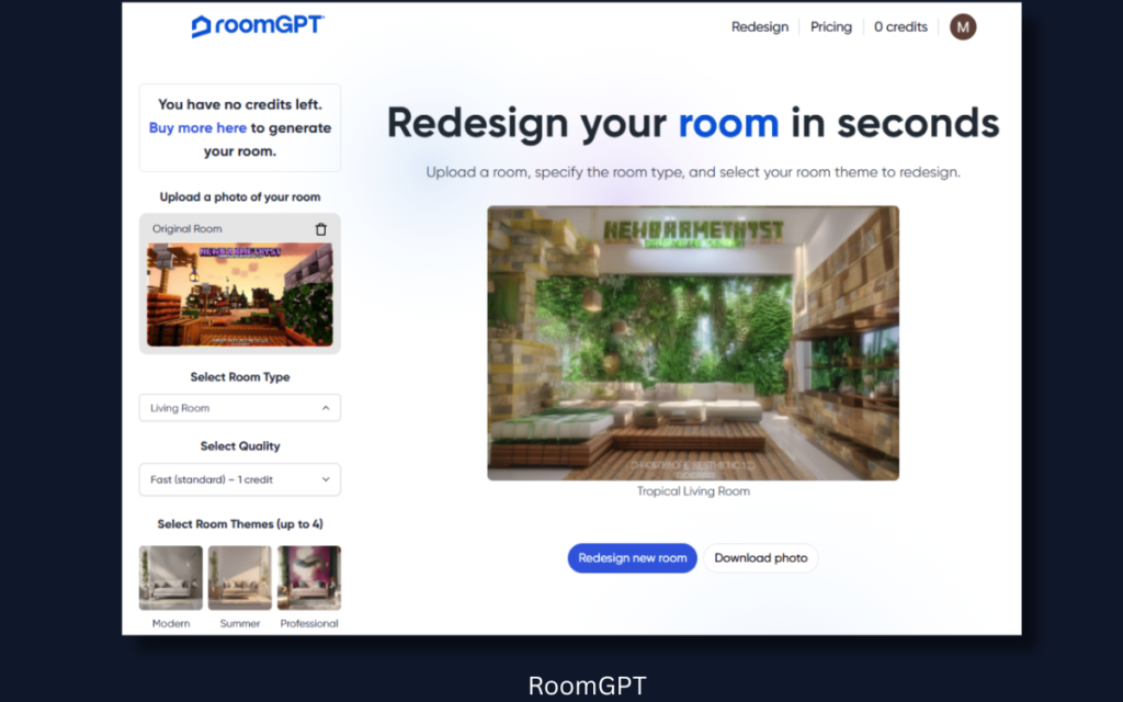 RoomGPT - Free AI Tools for Interior Design Ideas