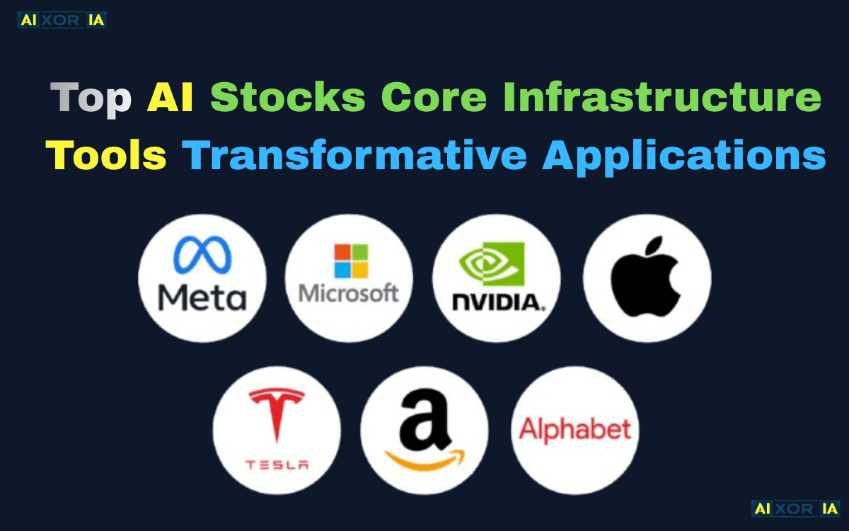 Top AI Stocks Core Infrastructure Tools Transformative Applications
