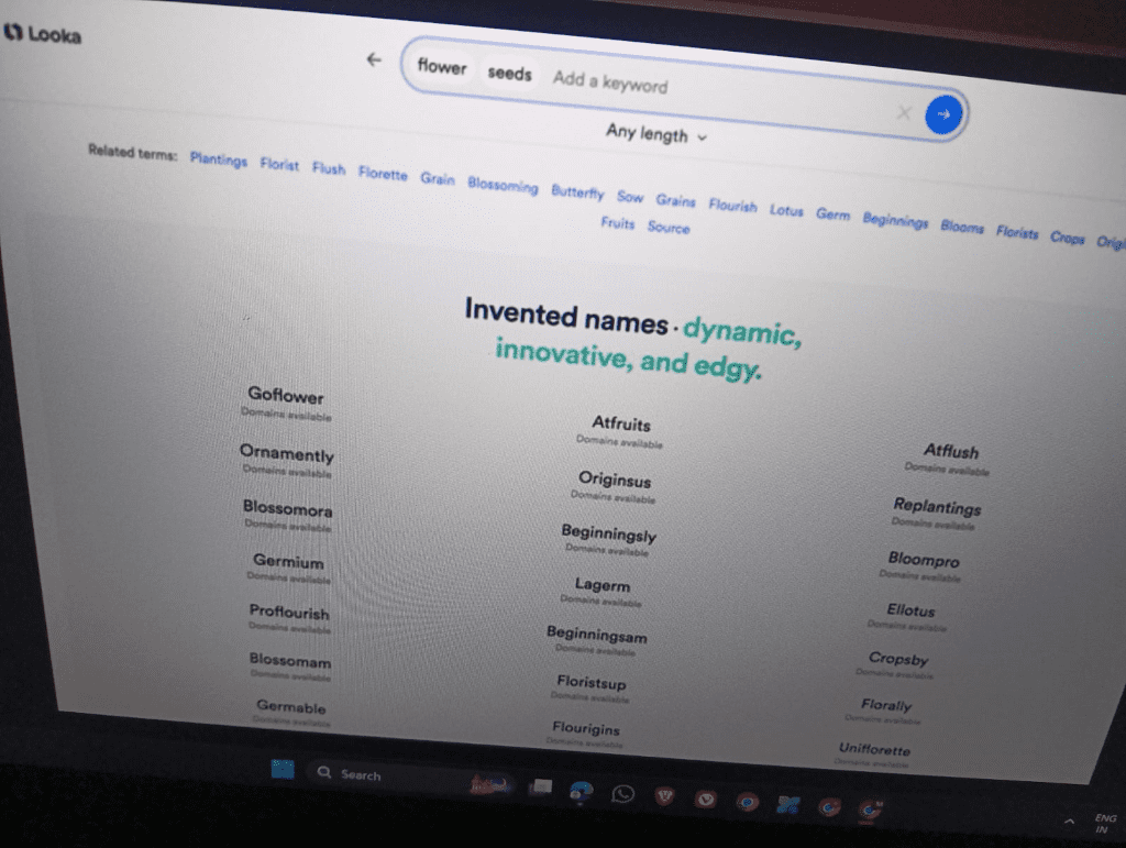 Looka Business Name Generator