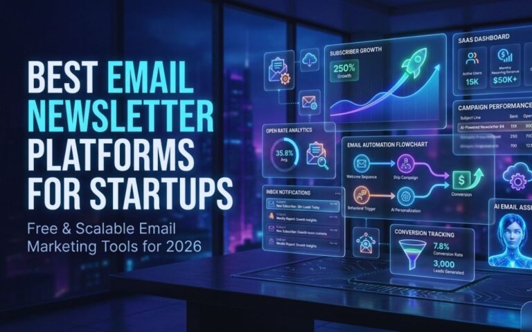 7 Best Email Newsletter Platforms for Startups (2026 Guide) – Free & Scalable Tools