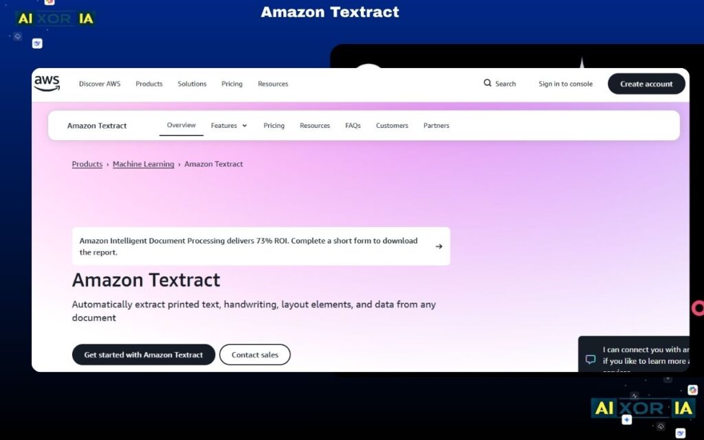 Amazon Textract Best Custom AI Tools for Documents