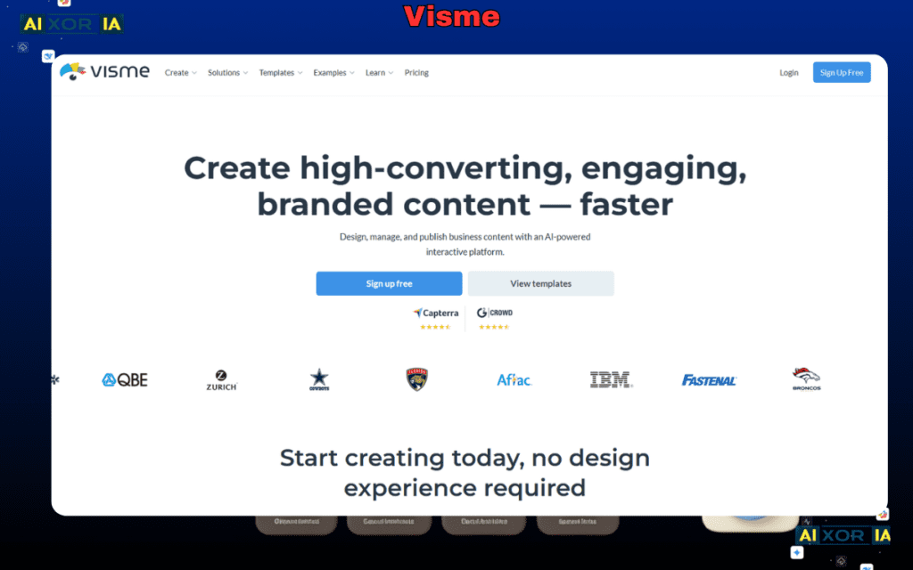 Visme Best Tool for Clickable Presentations