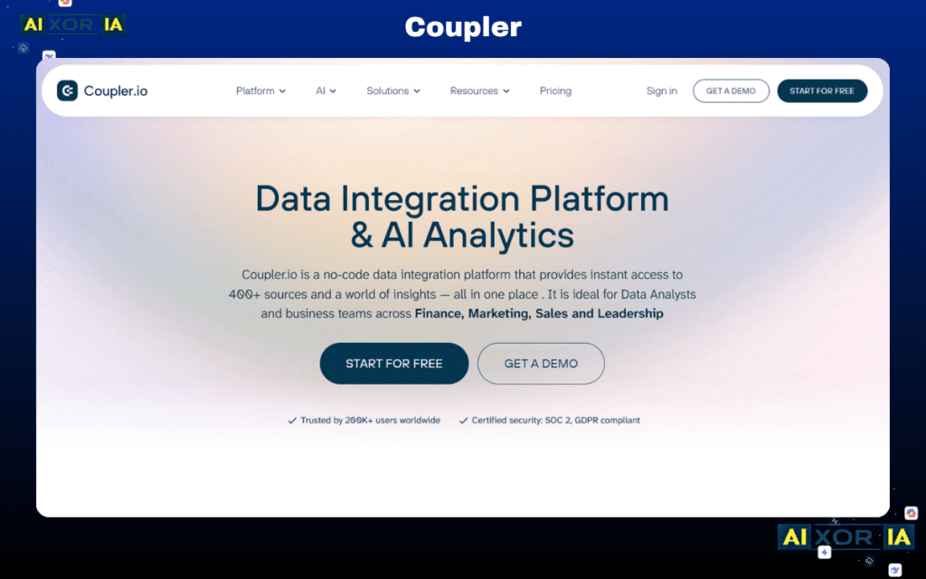 Coupler Best AI Tools for Business Analysts