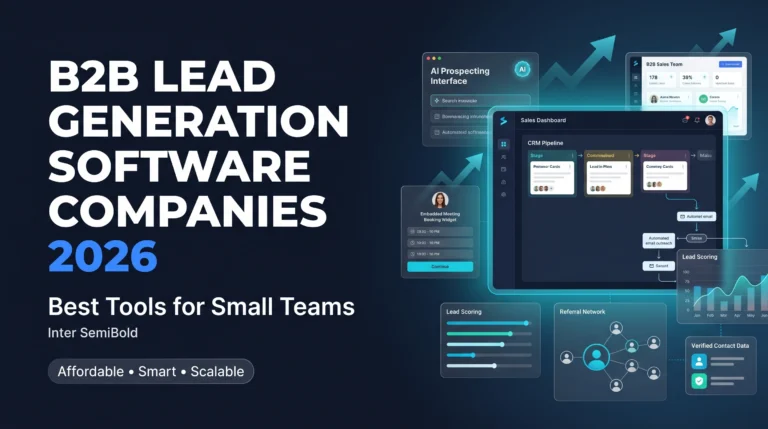 Best B2B Lead Generation Software Companies in 2026: Top Tools for Small Teams