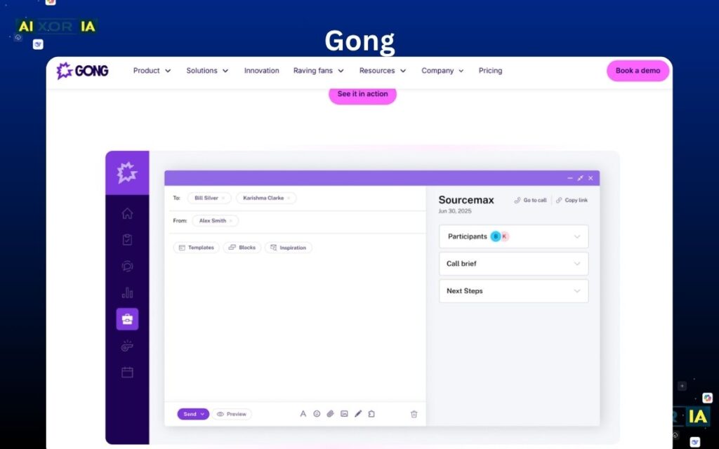 Gong AI Tools for Business Coaching Feedback