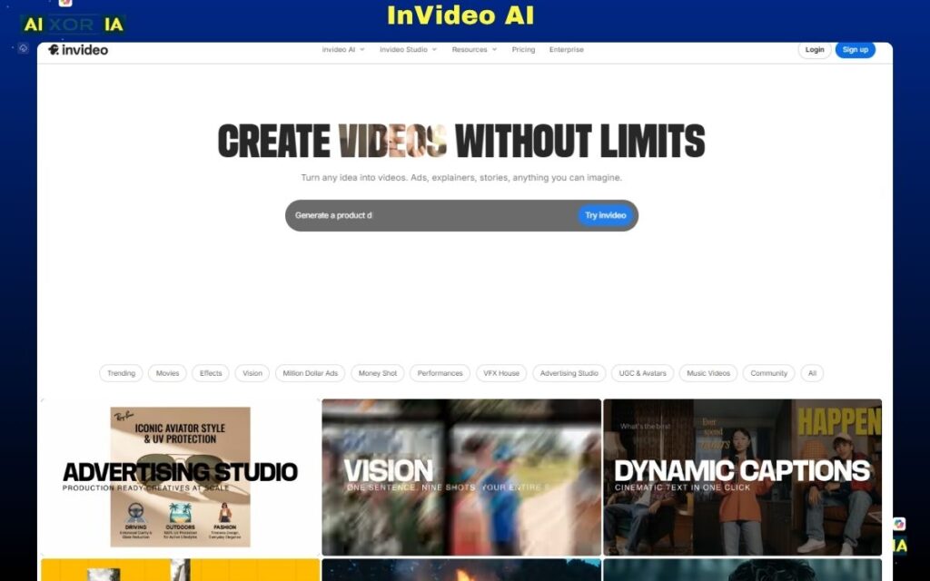 InVideo AI AI Tools for Generating UGC Video Content