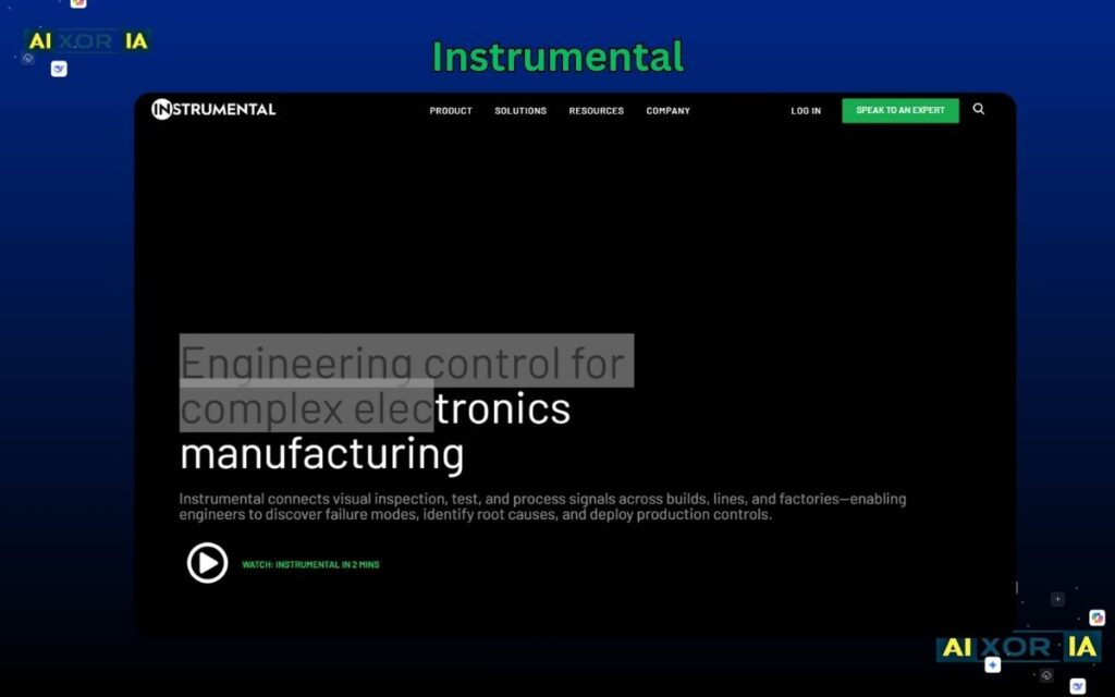 Instrumental - Best AI Tools for Manufacturing
