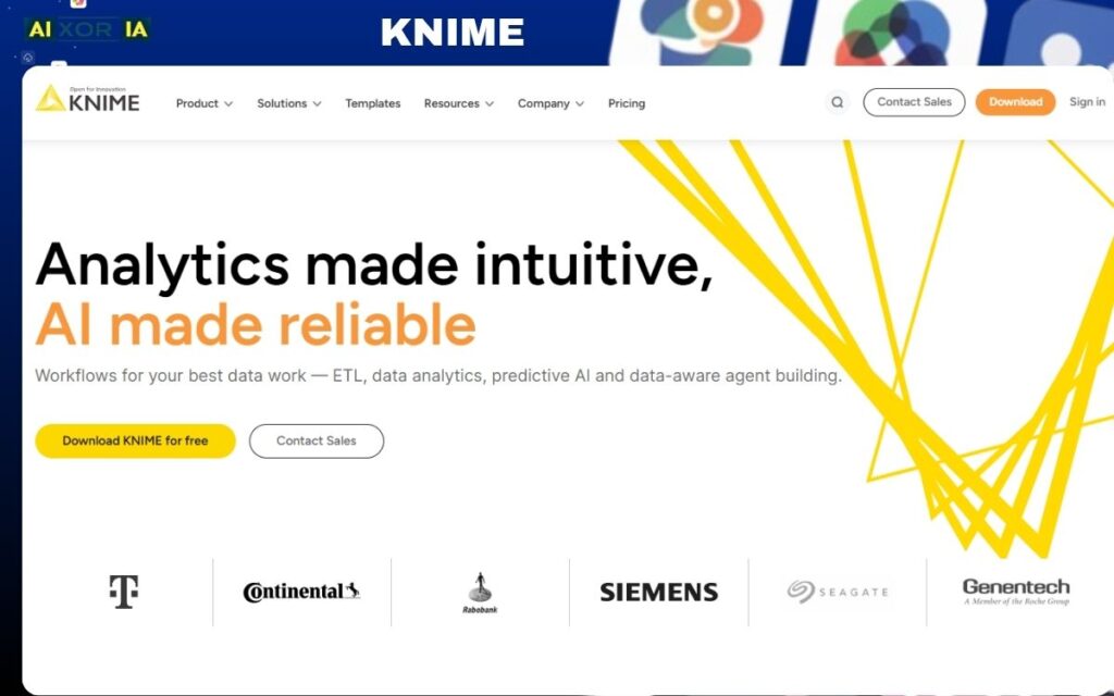 KNIME Best Free AI Tools for Data Analysis
