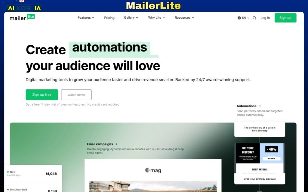 MailerLite Top Email Newsletter Platforms in 2026