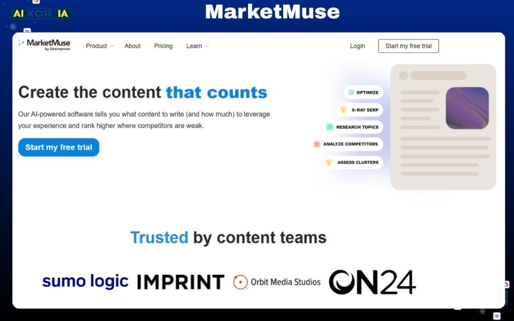MarketMuse Best AI Tools for Optimizing Product Visibility