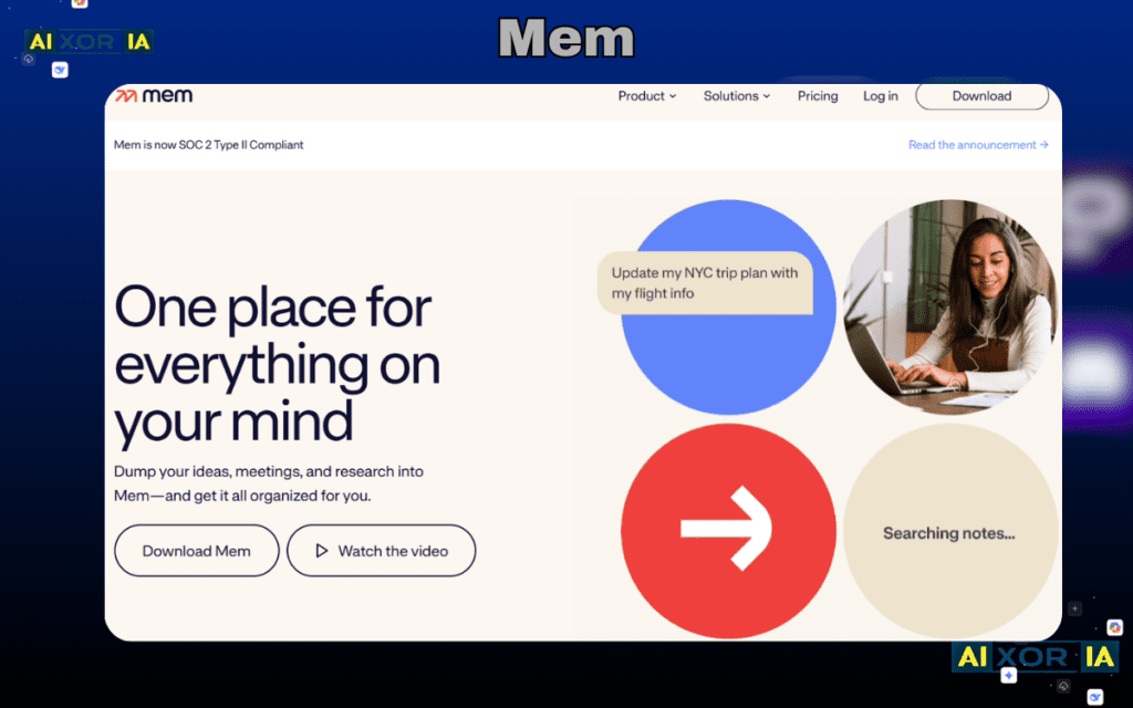 Mem.ai Best AI Notes Apps for Productivity