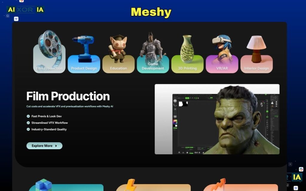 Meshy  - AI Tools for 3D Modeling