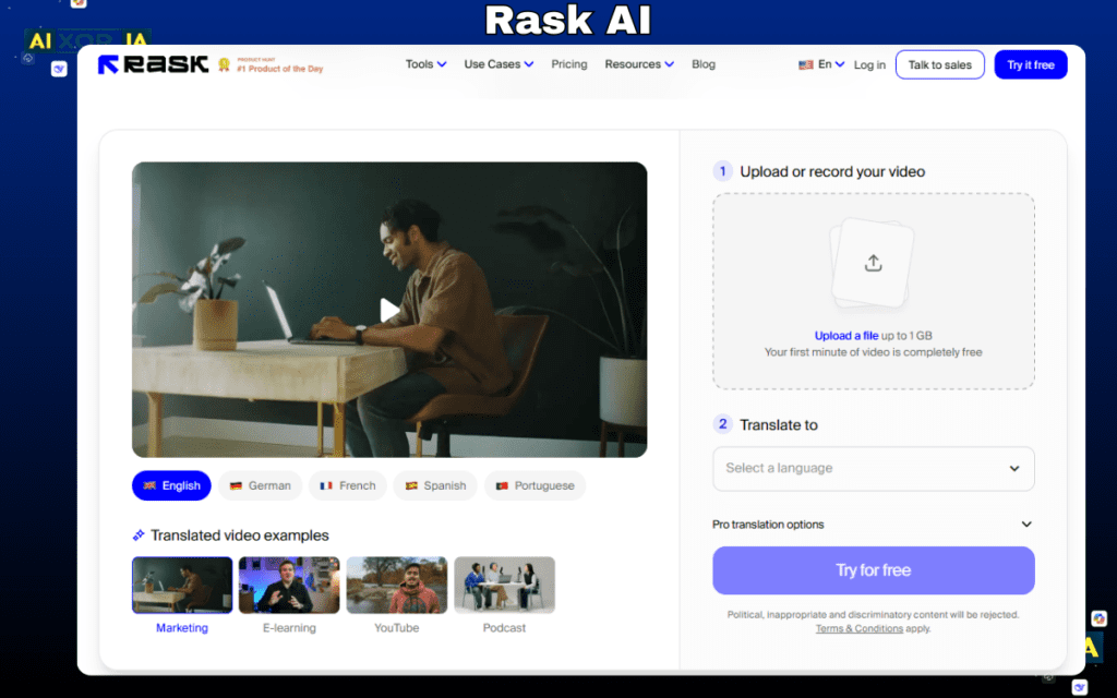 Rask AI Best AI Dubbing Tools for Business