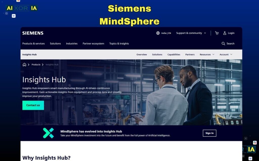 Siemens MindSphere - AI Tools for Industrial Engineering