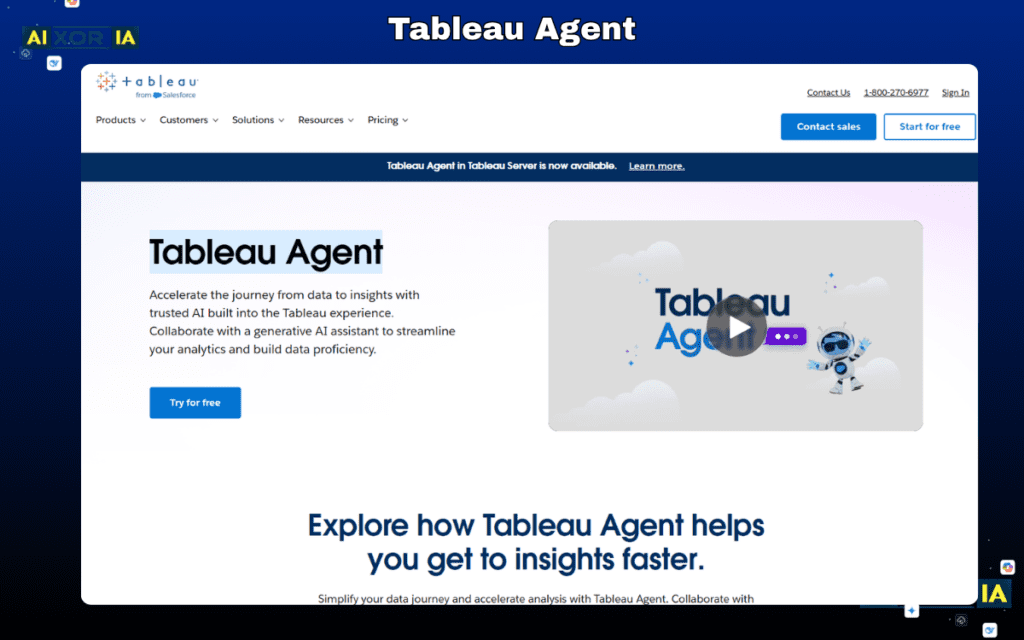 Tableau Agent Best AI Tools for Business Strategy