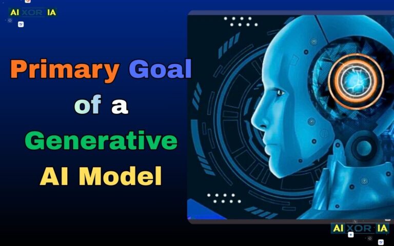What Is the Primary Goal of a Generative AI Model?