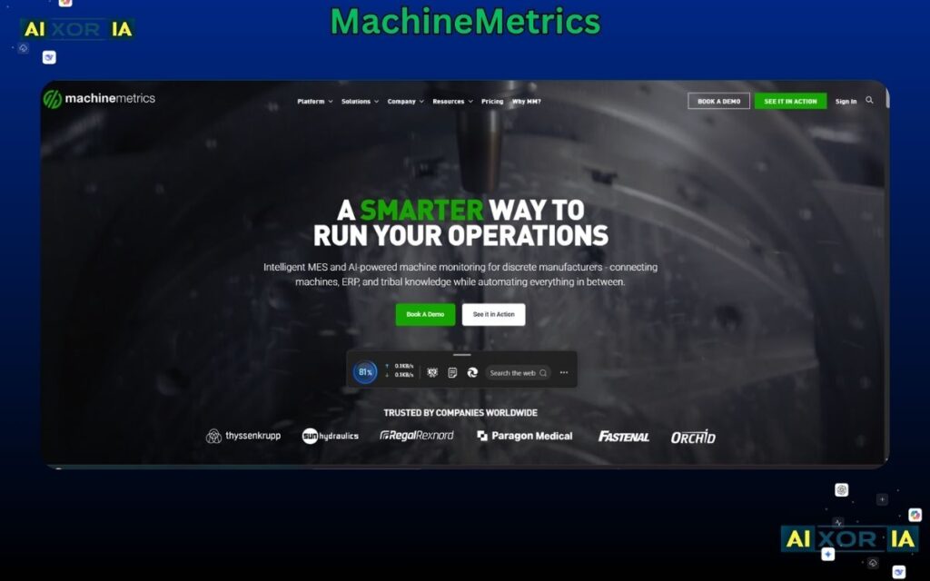 MachineMetrics AI Tools for Manufacturing Industry