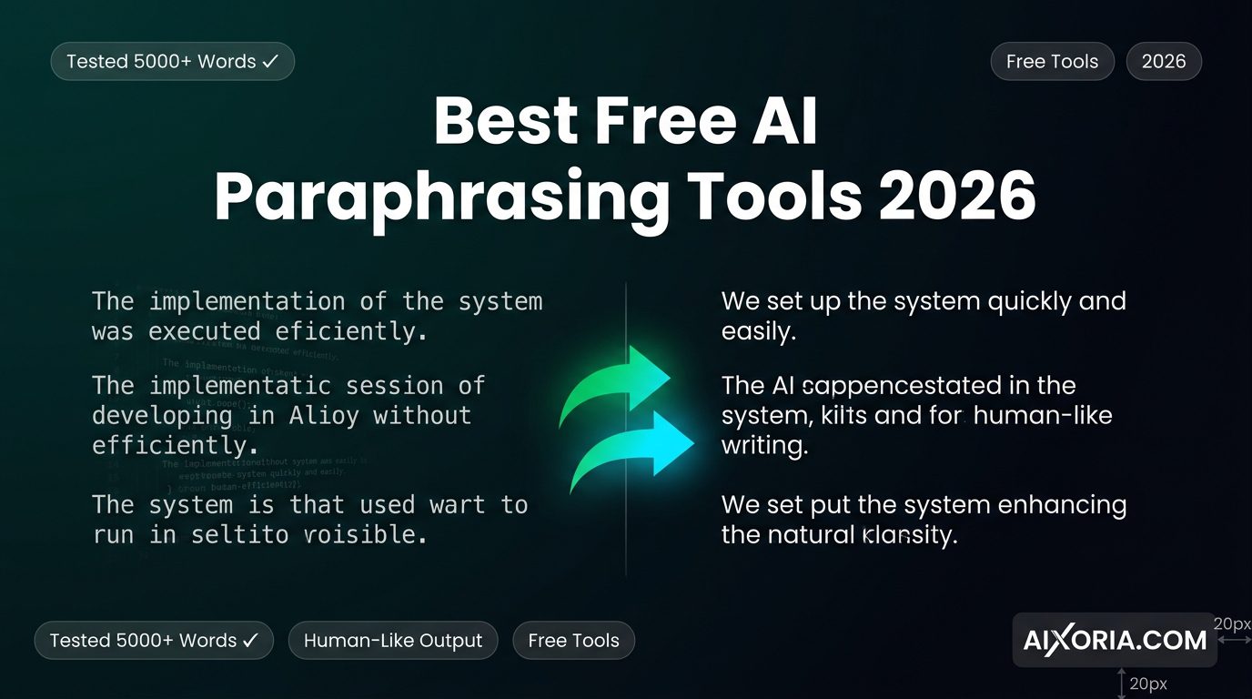 7 Best Free AI Paraphrasing Tools in 2026 (Tested)