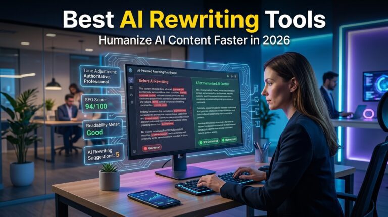 7 Best AI Rewriting Tools in 2026 (Tested) – Humanize AI Text Fast