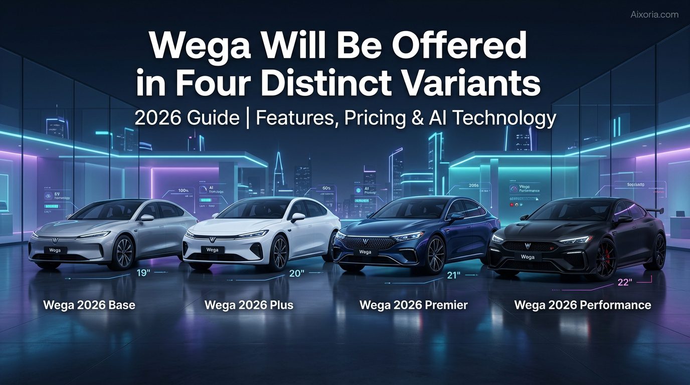 Wega Will Be Offered in Four Distinct Variants (2026): Full Breakdown, Features & Pricing