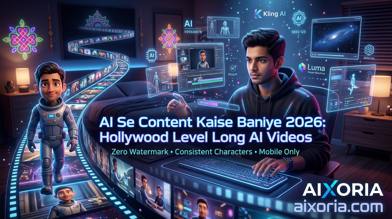 AI Se Content Kaise Banaye 2026: Free Mein Hollywood Level Long AI Videos