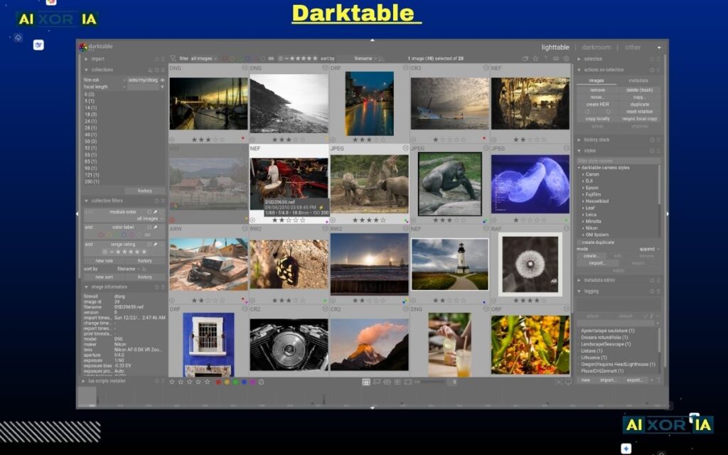 Darktable  - 9 Best Free Photoshop Alternatives