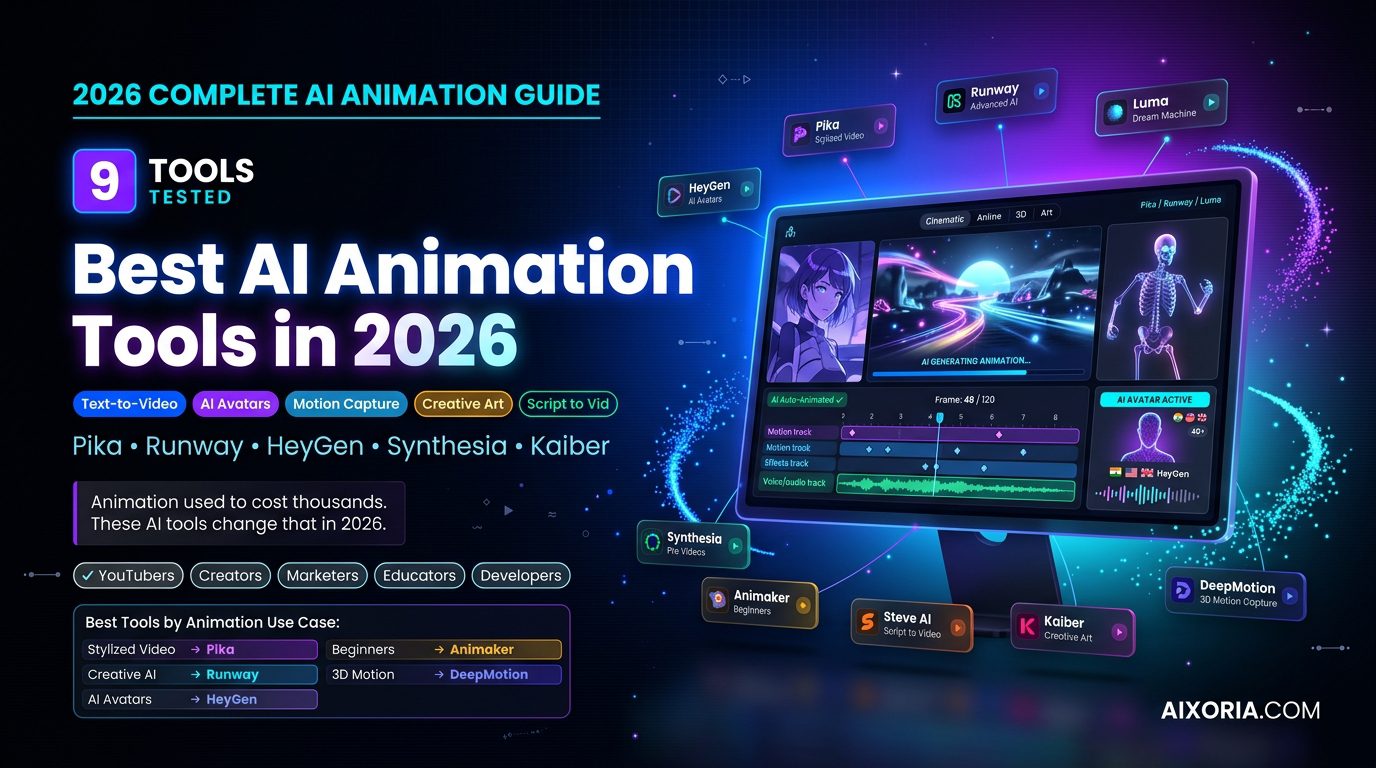 9 Best AI Animation Tools in 2026 (Tested & Ranked)