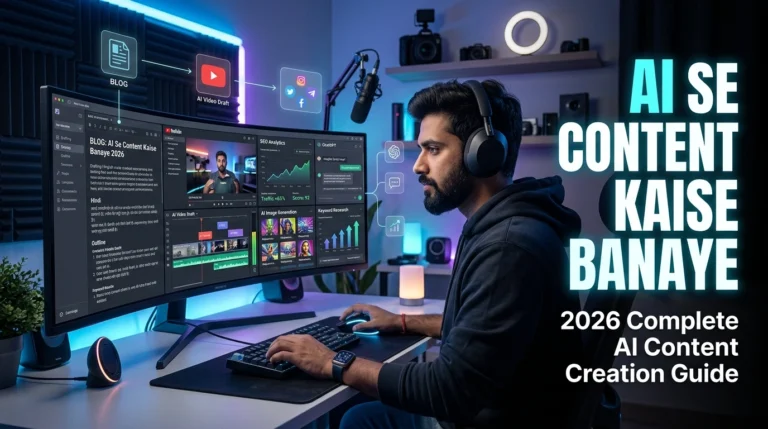 AI Se Content Kaise Banaye (2026 Guide) – Free AI Tools, SEO Tips & Google Ranking Secrets