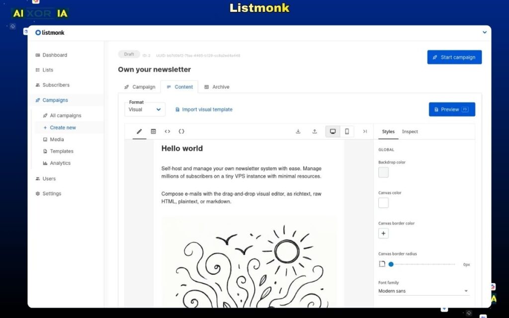 Listmonk Open Source Email Newsletter Software in 2026
