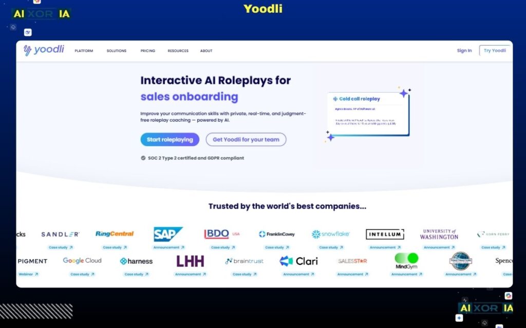 Yoodli Best AI Tools for Interview