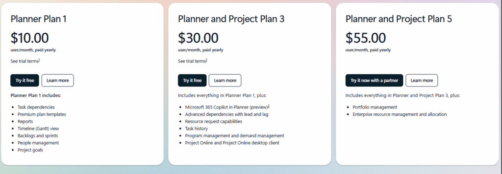 Microsoft Planner Pricing (2026)