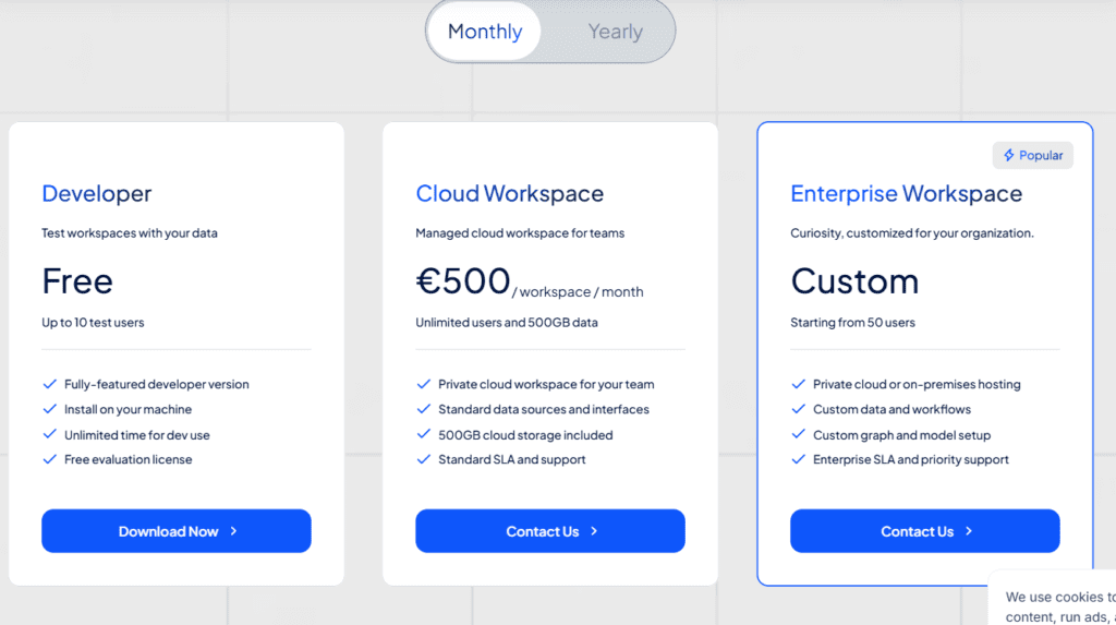 curiosity Pricing (USD)