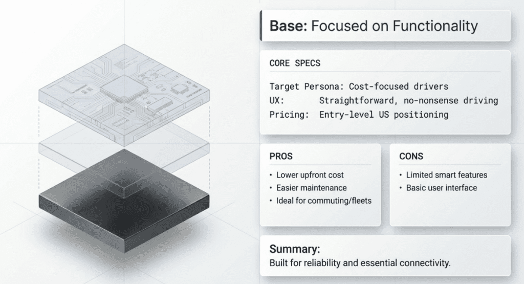 Base Variant: Focused on Functionality, Not Frills