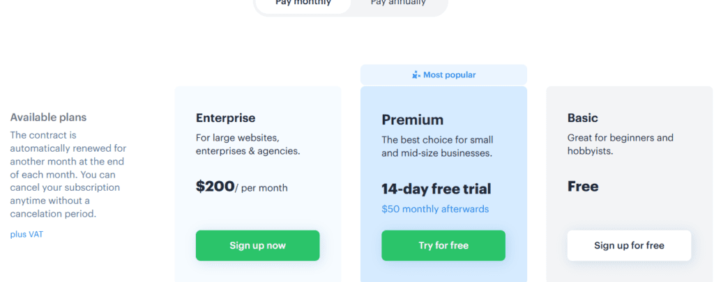 SEObility AI Pricing