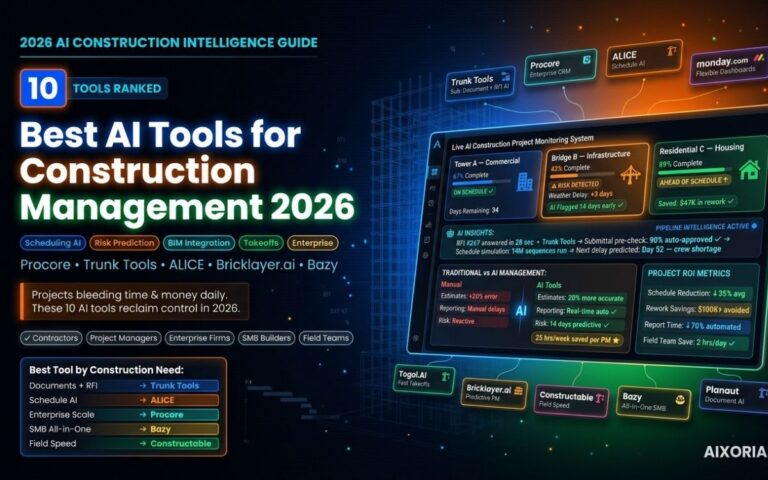 10 Best AI Tools for Construction Management 2026