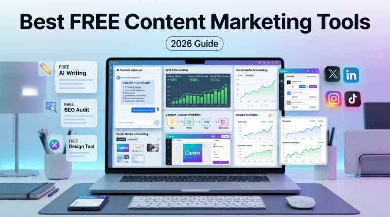 Best Free Content Marketing Tools (2026) – 15 Free Tools That Actually Work