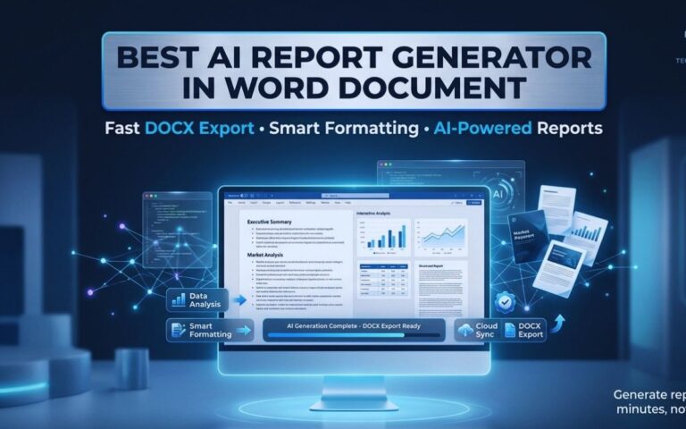 Best AI Report Generator in Word Document (2026) | Fast DOCX Export