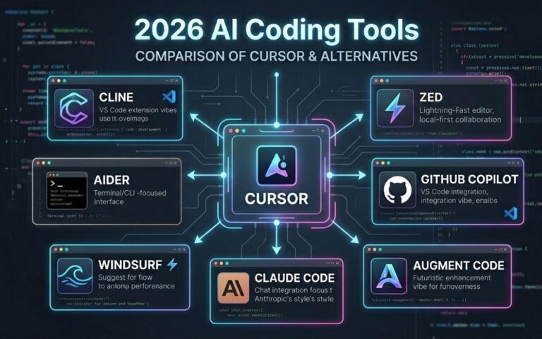 Best Cursor Alternatives in 2026 Free, Fast & Powerful AI Coding Tools