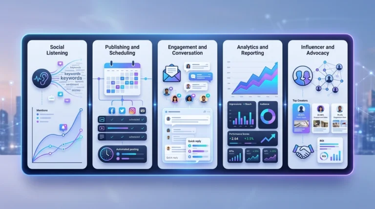 What Are the 5 Categories of Social Media Tools? (2026 Guide) | AIxorIA