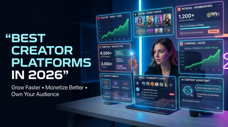 Best Creator Platforms in 2026: Top Tools to Grow, Monetize & Own Your Audience