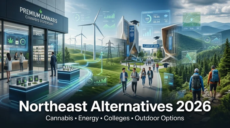 Northeast Alternatives 2026: Best Cannabis, Energy & College Alternatives Explained