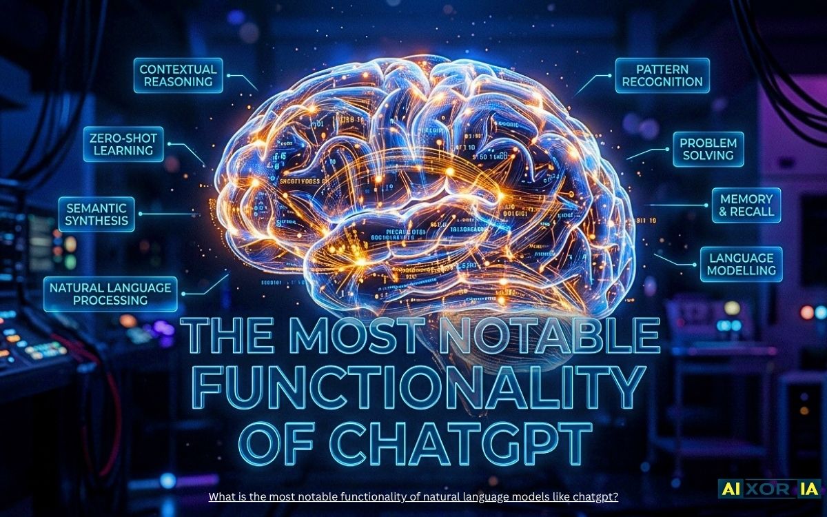 What is the most notable functionality of natural language models like chatgpt