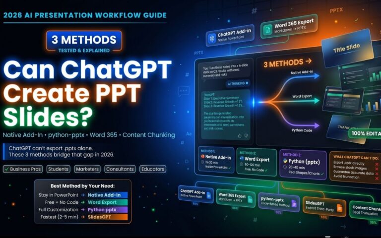 Can ChatGPT Create PPT Slides? (2026 Full Guide)