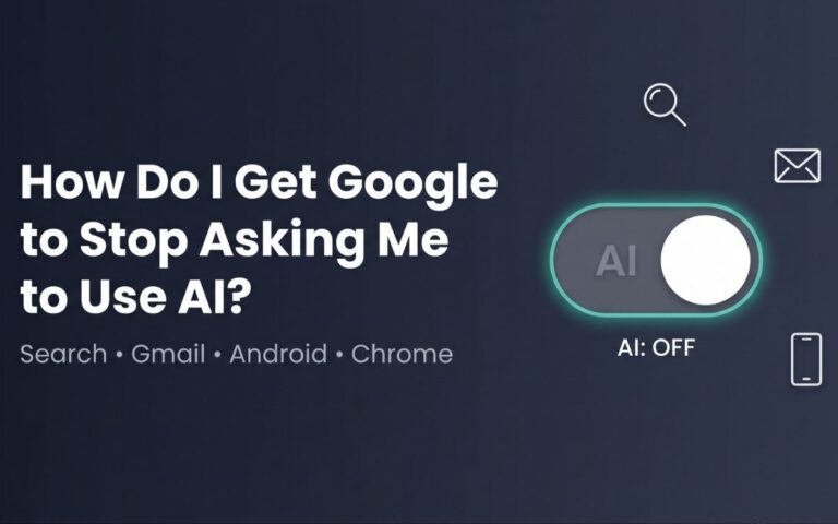 How Do I Get Google to Stop Asking Me to Use AI?
