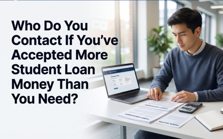 Who Do You Contact If You've Accepted More Student Loan Money Than You Need (2026 Guide)