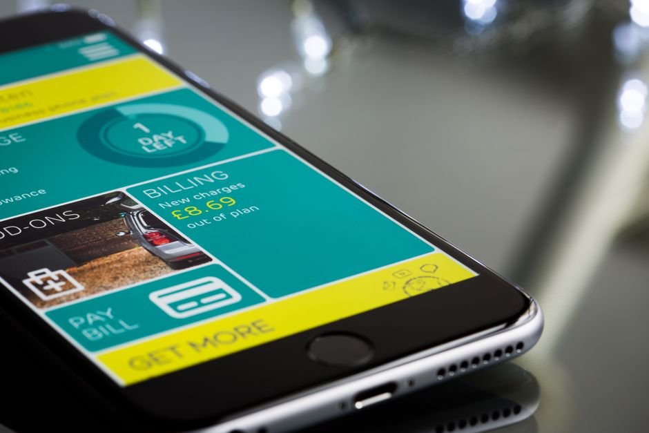 Mobile billing app interface for small business billing